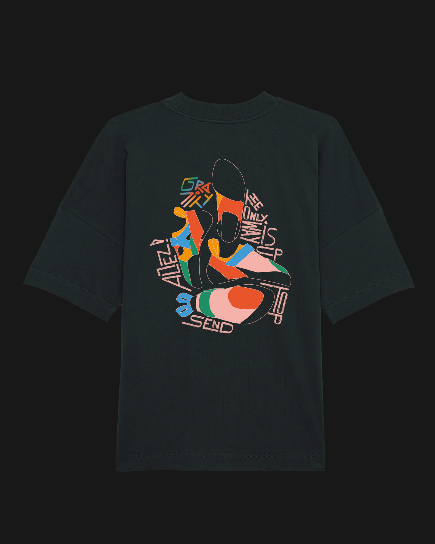 Sending T-shirt Black - Unisex