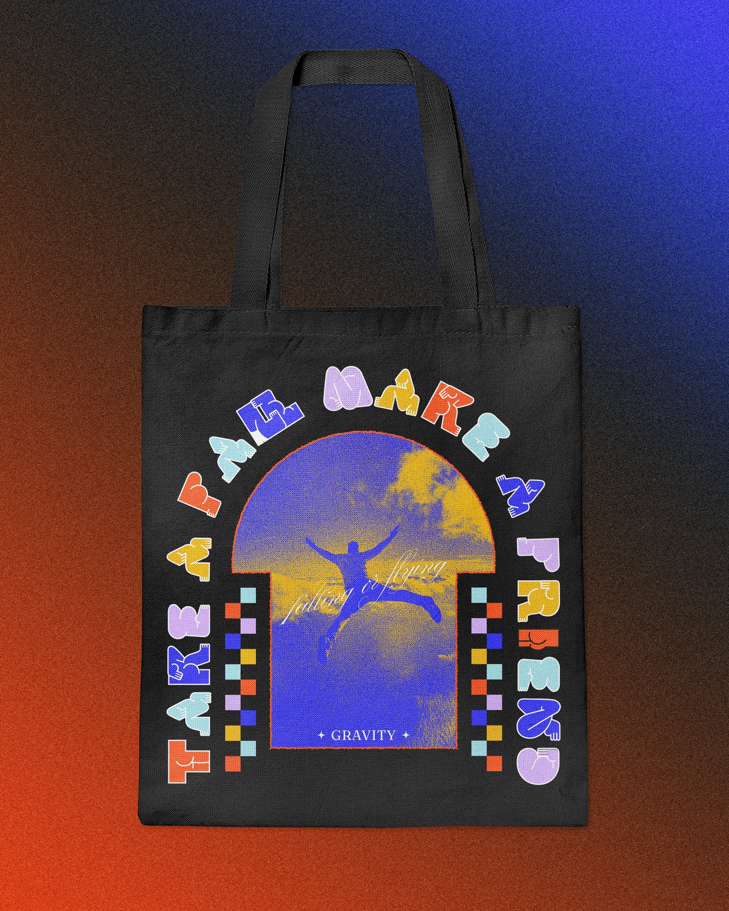 Take a Fall, Make a Friend Tote Bag